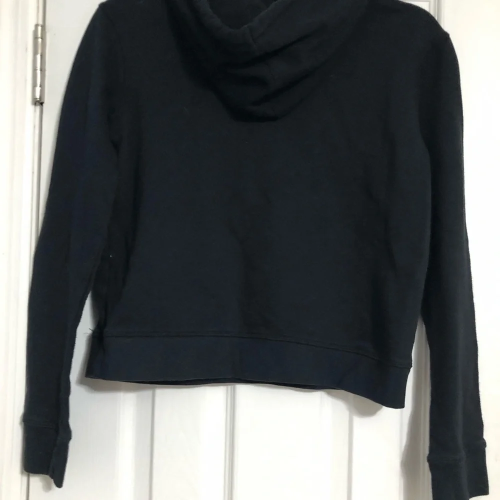 Aeropostale y2k black pinkish gold logo hooded sweatshirt women’s Size XS teens - Picture 6 of 6